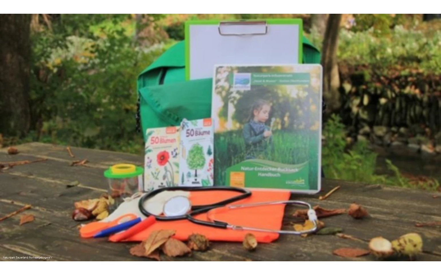 Inhalt des Natur-Entdecker-Rucksacks