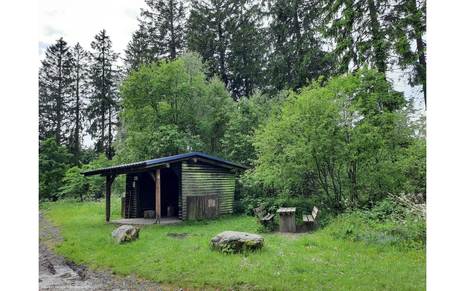 Schutzhütte am Rothaarsteig