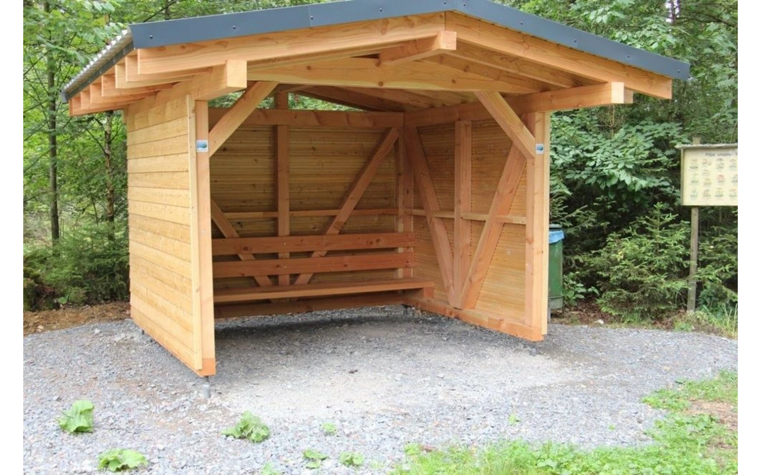 Bietet Schutz zu jeder Jahreszeit: die Schutzhütte