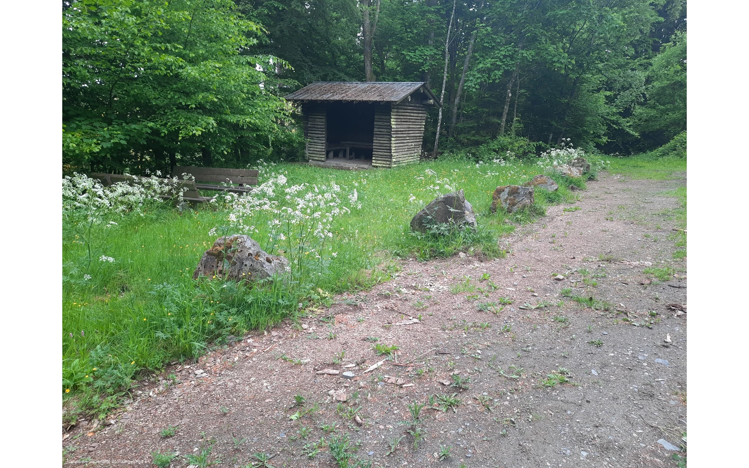 Schutzhütte oberhalb von Laasphe