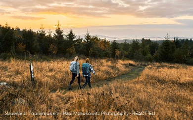 Wanderer Kahler Asten Sonnenaufgang