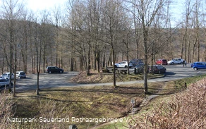 Parken an der Breitenbachtalsperre