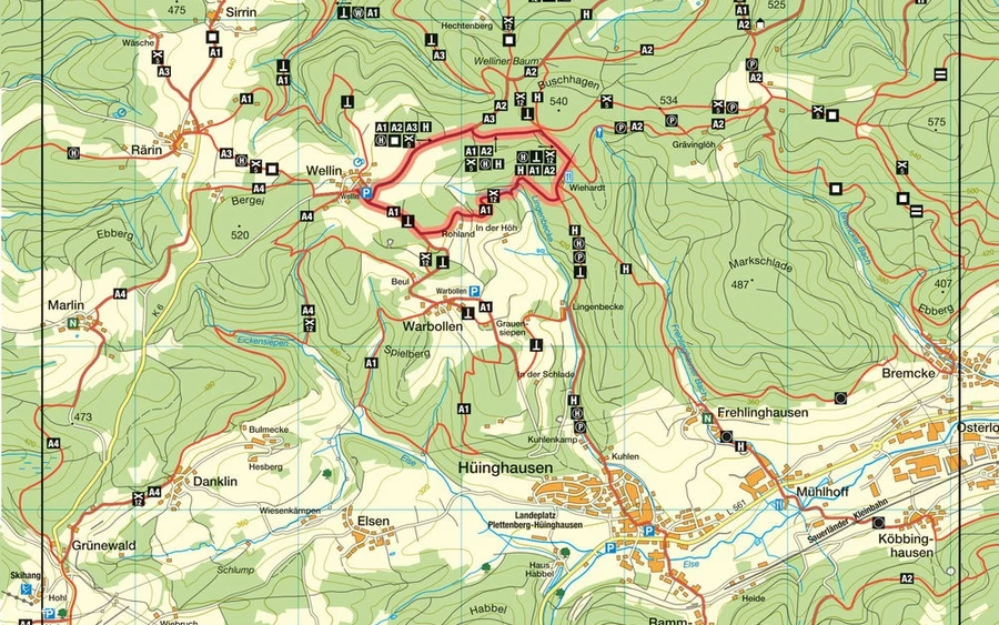 Wanderwegenetz Wellin