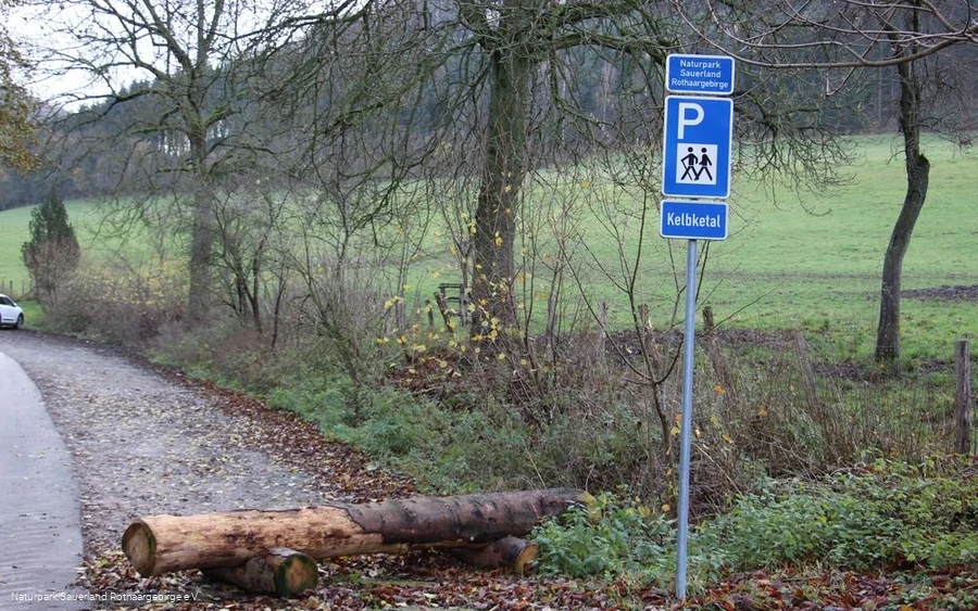 Willkommen beim Wanderparkplatz Kelbketal!