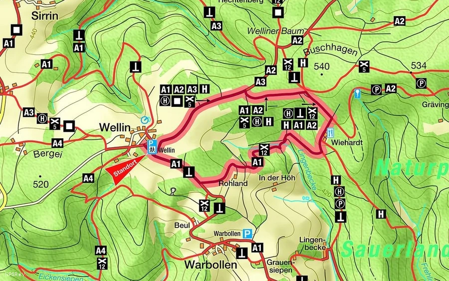 Tourentipp ab Wanderparkplatz Wellin