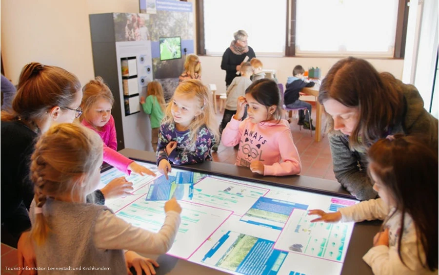 Im Fokus des Naturpark-Infozentrums: Der interakti Im Fokus des Naturpark-Infozentrums: Der interakti