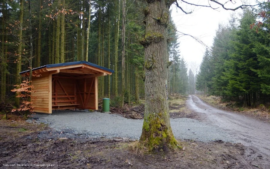 Die Schutzhütte &amp;quot;Auf'm Stück&amp;