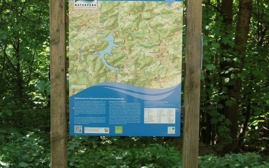 Informationstafel am Standort Gasmert