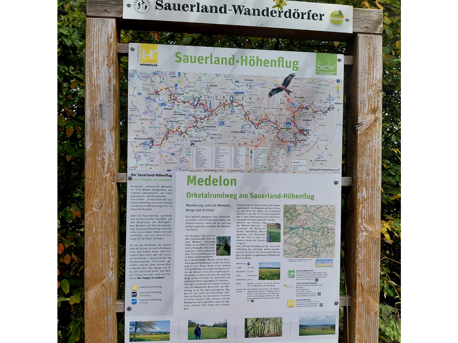 Infotafel zum Sauerland Höhenflug