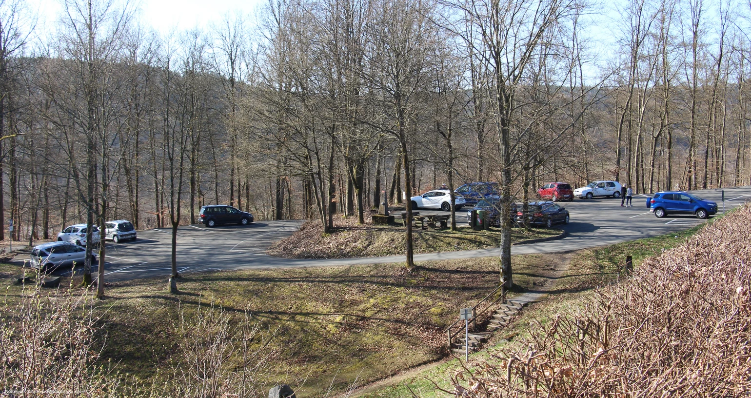 Parken an der Breitenbachtalsperre