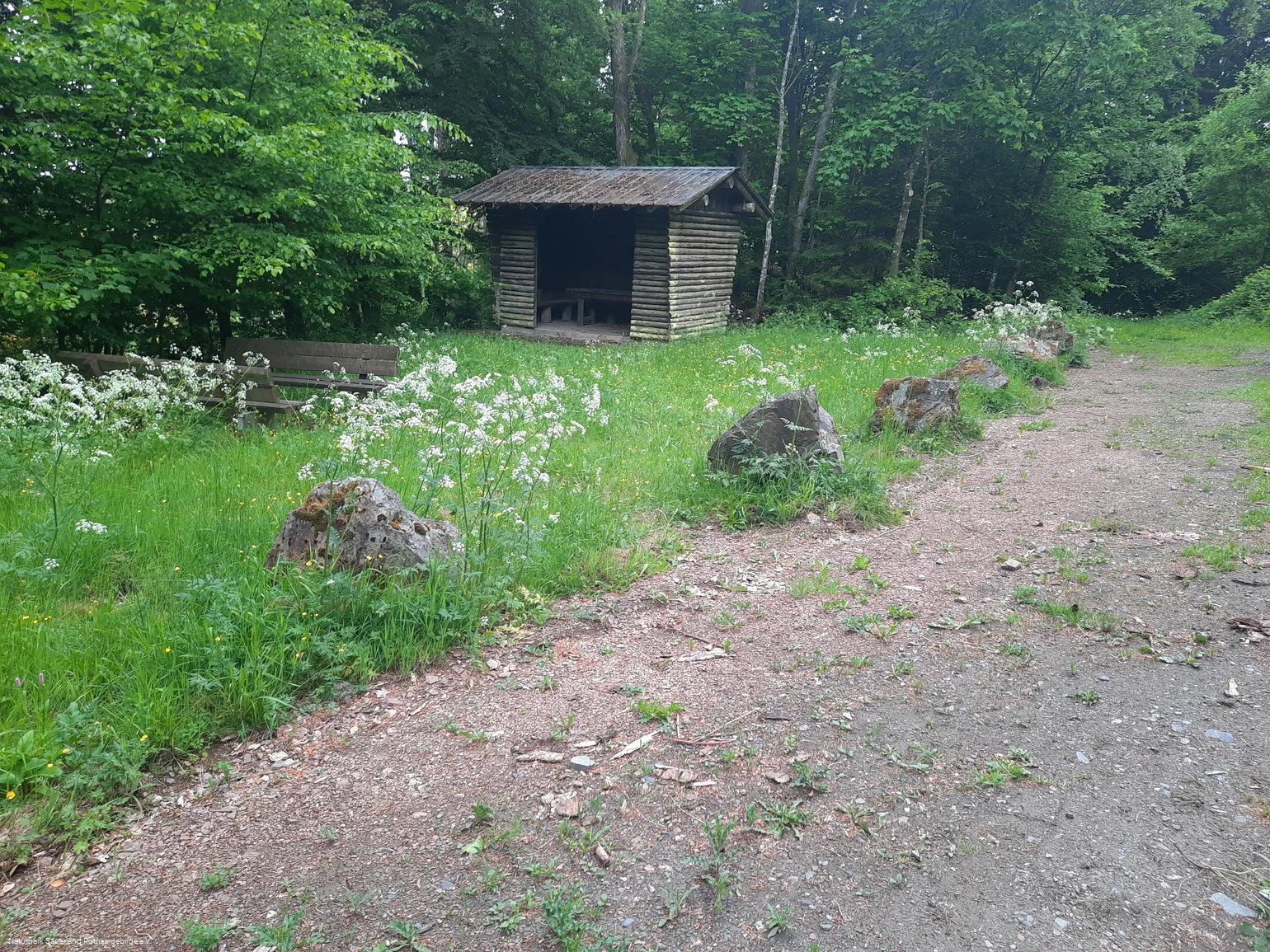 Schutzhütte oberhalb von Laasphe